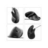 EQuip Vertical Ergonomic Wired Mouse Black 245119