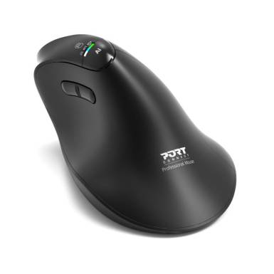 Port Designs Ergo Auditor Ergonomic Wireless Bluetooth Rechargeable Mouse Black 910204 Port Designs Ergo Auditor Ergonomic Wireless Bluetooth Rechargeable Mouse Black 910204