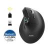 Port Designs Ergo Auditor Ergonomic Wireless Bluetooth Rechargeable Mouse Black 910204