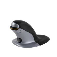 Fellowes Penguin Ambidextrous Vertical Small Wireless Mouse Black/Silver 9894901 Fellowes Penguin Ambidextrous Vertical Small Wireless Mouse Black/Silver 9894901