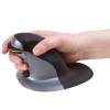 Fellowes Penguin Ambidextrous Vertical Small Wireless Mouse Black/Silver 9894901