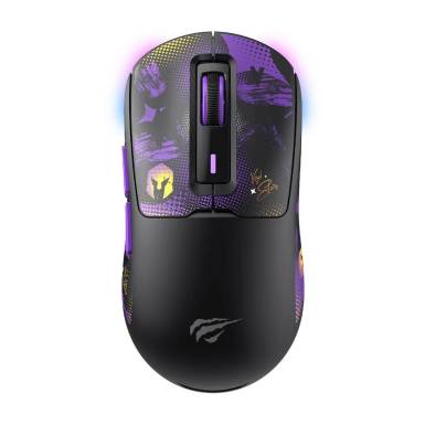 HAVIT Gamenote MS969WB x VKS Gaming Wireless Bluetooth Mouse Black/Purple MS969WB HAVIT Gamenote MS969WB x VKS Gaming Wireless Bluetooth Mouse Black/Purple MS969WB