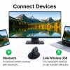 EQuip Ergonomic Dual Mode Wireless Mouse Black 245120