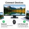 EQuip 6-Button Dual Mode Wireless Mouse Black 245121