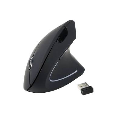 EQuip Ergonomic Wireless Mouse Black 245110