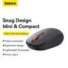 Baseus F01B Tri-Mode Wireless Bluetooth Mouse Grey B01055503833-00