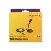 DeLock USB Microphone with base and Touch-Mute Button 65868
