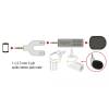 DeLock Condenser Microphone Uni-Directional for Smartphone / Tablet 3.5 mm 4 Pin Stereo Jack 90&deg; angleable Silver 65893