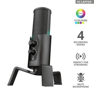 Trust GXT 258 Fyru USB 4-in-1 Streaming Microphone 23465
