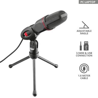 Trust GXT 212 Mico USB Microphone Black 23791 Trust GXT 212 Mico USB Microphone Black 23791