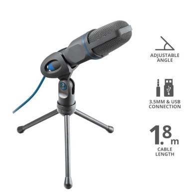 Trust Mico USB Microphone for PC and laptop 23790 Trust Mico USB Microphone for PC and laptop 23790