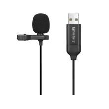 Sandberg Streamer USB Clip Microphone Black 126-40