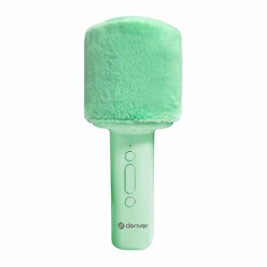 Denver KMS-30RO Bluetooth Karaoke Microphone Speaker with fluffy top Green KMS-30GN Denver KMS-30RO Bluetooth Karaoke Microphone Speaker with fluffy top Green KMS-30GN