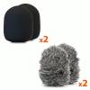 Media-Tech Micro-Mic Duo MT416 cs&iacute;ptetős mikrofonk&eacute;szlet MT416