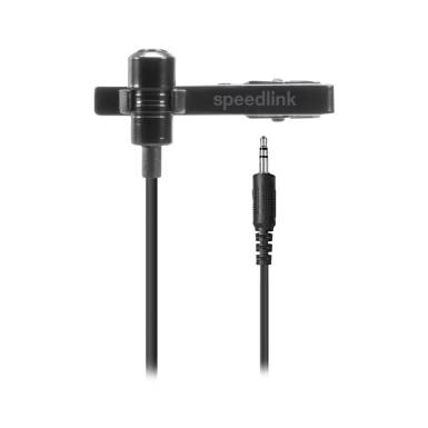 Speedlink SPES Clip-On Microphone Black SL-800006-BK Speedlink SPES Clip-On Microphone Black SL-800006-BK