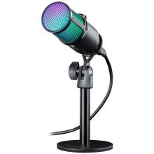 Defender Glow GMC 400 Gaming Stream Microphone Black DEF64640