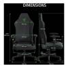 Razer Iskur V2 X Fabric Gaming Chair Black/Green RZ38-05310100-R3G1