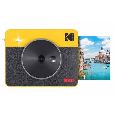 Kodak Mini Shot 3 Square Retro Instant Camera Yellow C300RY Kodak Mini Shot 3 Square Retro Instant Camera Yellow C300RY