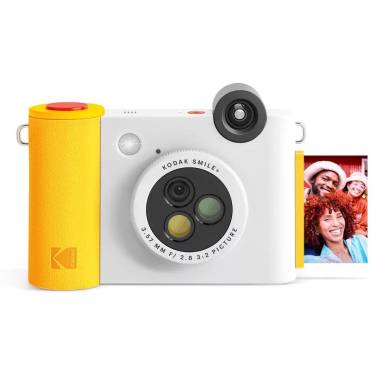 Kodak Smile+ Digital Instant Print Camera White/Yellow KO-RODSMPCAMW Kodak Smile+ Digital Instant Print Camera White/Yellow KO-RODSMPCAMW