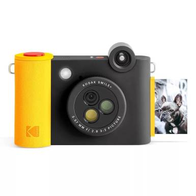 Kodak Smile+ Digital Instant Print Camera Black/Yellow KO-RODSMPCAMBK