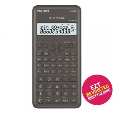 Casio FX 82MS 2E Tudom&aacute;nyos sz&aacute;mol&oacute;g&eacute;p Black FX 82MS 2E