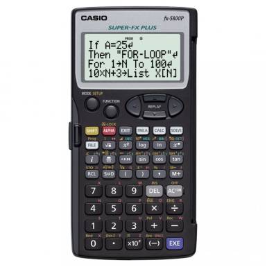 Casio FX 5800 P Tudományos számológép Black FX-5800P Casio FX 5800 P Tudományos számológép Black FX-5800P