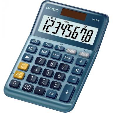 Casio MS-80E Asztali számológép Blue MS-80E Casio MS-80E Asztali számológép Blue MS-80E