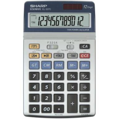Sharp EL-337C Asztali Számológép Grey EL-337 C Sharp EL-337C Asztali Számológép Grey EL-337 C