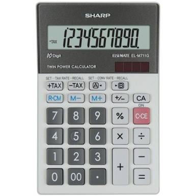 Sharp EL-M711PGGY Asztali számológép Black/White ELM-711 PGGY Sharp EL-M711PGGY Asztali számológép Black/White ELM-711 PGGY