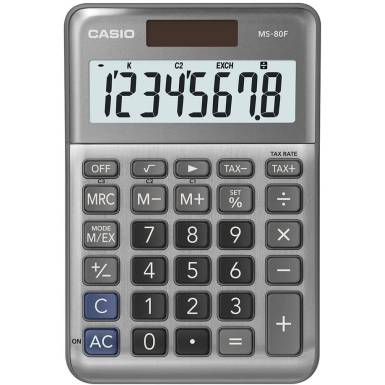 Casio MS-80F Asztali számológép Silver MS-80F Casio MS-80F Asztali számológép Silver MS-80F