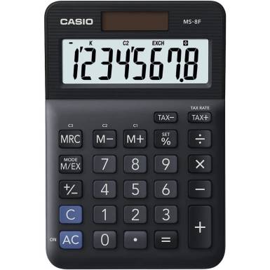 Casio MS-8F Asztali számológép Black MS-8F Casio MS-8F Asztali számológép Black MS-8F