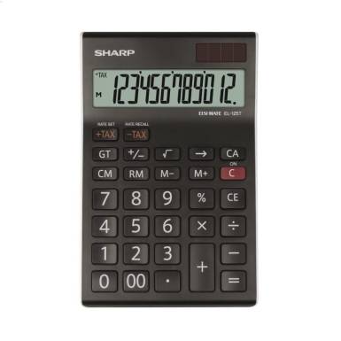 Sharp EL-125T Asztali számológép Black SH-EL125TWH Sharp EL-125T Asztali számológép Black SH-EL125TWH