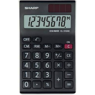 Sharp EL-310AN Asztali számológép Black SH-EL310ANWH Sharp EL-310AN Asztali számológép Black SH-EL310ANWH
