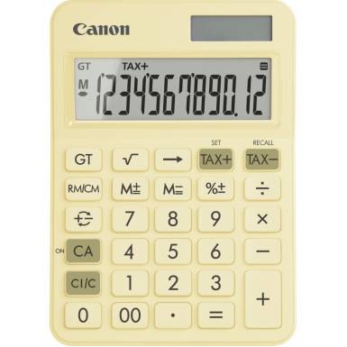 Canon LS-125KB-PYL Asztali számológép Pastel Yellow 6819C004AA Canon LS-125KB-PYL Asztali számológép Pastel Yellow 6819C004AA
