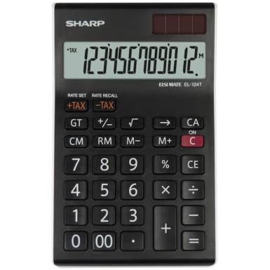 Sharp EL-124TWH Asztali számológép Black SH-EL124TWH Sharp EL-124TWH Asztali számológép Black SH-EL124TWH