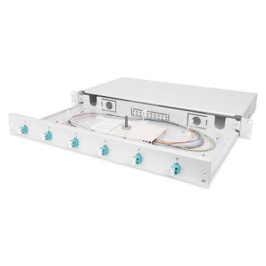 Digitus FO splice box, 1U, equipped, 6x LC DX, OM3 DN-96330/3 Digitus FO splice box, 1U, equipped, 6x LC DX, OM3 DN-96330/3