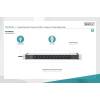 Digitus Socket strip with aluminum profile 12-way 2m cable safety plug Black DN-95426
