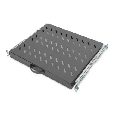 Digitus 1U extendible shelf for 600 mm depth racks 40x485x368mm up to 25kg Black (RAL 9005) DN-19 TRAY-2-600-SW Digitus 1U extendible shelf for 600 mm depth racks 40x485x368mm up to 25kg Black (RAL 9005) DN-19 TRAY-2-600-SW