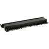 Nestron 19" patch panel; 24 port; Cat6; árnyékolt; tehermentesítővel; dual IDC (Krone/110) NRPP-RJ45-124SF-H