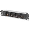 Digitus DN-95418 Túlfeszültségvédő 4DIN 2m Black DN-95418