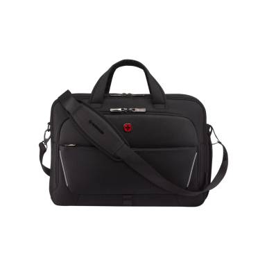 Wenger Meteor Brief 17" Laptop Briefcase with Tablet Pocket Black 653498 Wenger Meteor Brief 17" Laptop Briefcase with Tablet Pocket Black 653498