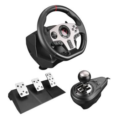 Rampage V902 PC-3 Pedal Gaming Wheel Black 41389 Rampage V902 PC-3 Pedal Gaming Wheel Black 41389
