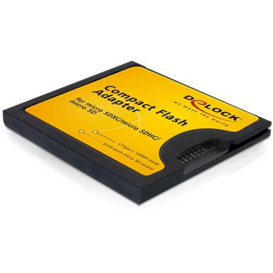 DeLock Compact Flash Adapter for Micro SD Memory Cards 61795 DeLock Compact Flash Adapter for Micro SD Memory Cards 61795