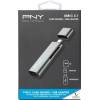 PNY Type-C Card Reader / USB Adapter Silver R-TC-UA-3N1E01-RB