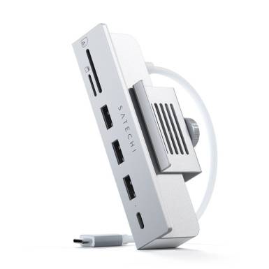 Satechi USB-C Clamp Hub iMac 24" (2021) White ST-UCICHS Satechi USB-C Clamp Hub iMac 24" (2021) White ST-UCICHS
