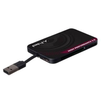 PNY High Performance Reader 3.0 Card Reader Black FLASHREAD-HIGPER-BX PNY High Performance Reader 3.0 Card Reader Black FLASHREAD-HIGPER-BX