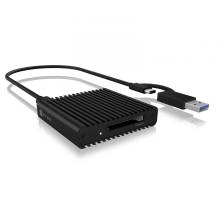 Raidsonic IcyBox IB-CR404-C31 CFexpress card reader with USB 3.2 (Gen 2) Type-C and Type-A interface IB-CR404-C31 Raidsonic IcyBox IB-CR404-C31 CFexpress card reader with USB 3.2 (Gen 2) Type-C and Type-A interface IB-CR404-C31
