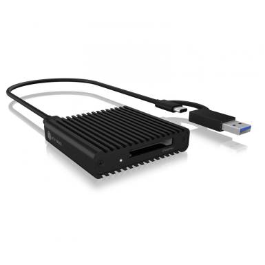 Raidsonic IcyBox IB-CR404-C31 CFexpress card reader with USB 3.2 (Gen 2) Type-C and Type-A interface IB-CR404-C31 Raidsonic IcyBox IB-CR404-C31 CFexpress card reader with USB 3.2 (Gen 2) Type-C and Type-A interface IB-CR404-C31