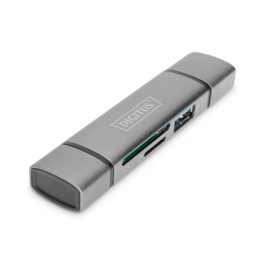 Digitus Combo Card Reader Hub Grey DA-70886 Digitus Combo Card Reader Hub Grey DA-70886