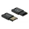 DeLock USB 2.0 Card Reader for Micro SD memory cards Black 91603